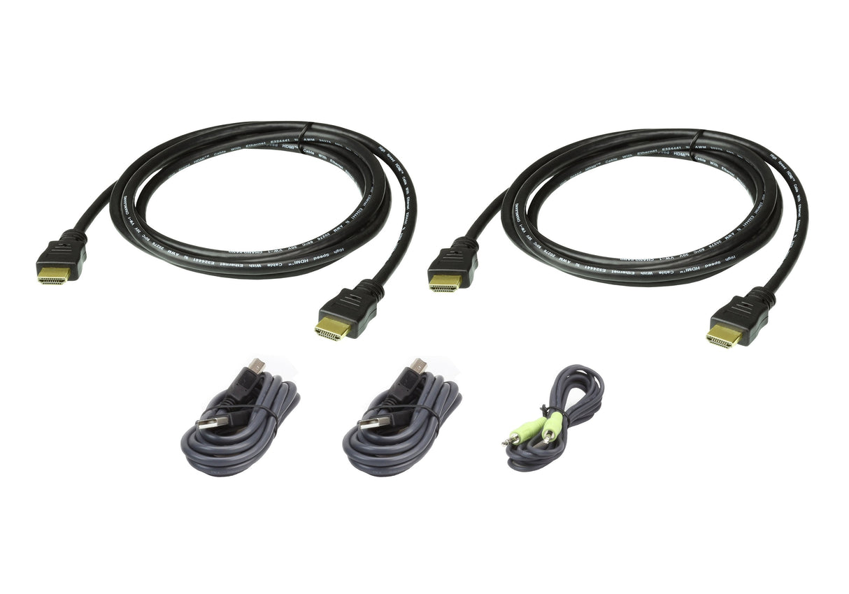 Aten 2l-7d02uhx5 Cable Para Video, Teclado Y Ratón (Kvm) 1,8 M Negro