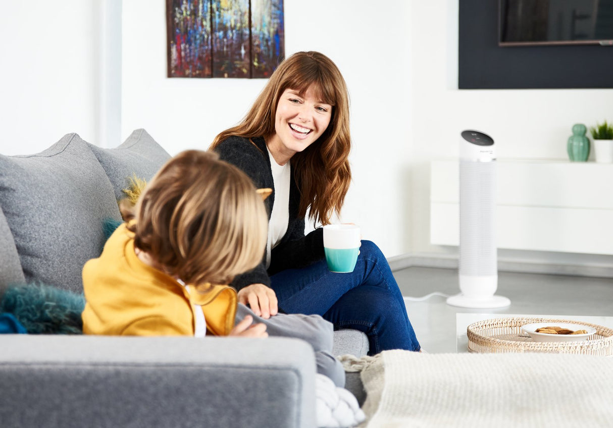 Calefactor Rowenta Silent Comfort Hq8120 Eléctrico Interior Plata 2400 W Ventilador Eléctrico
