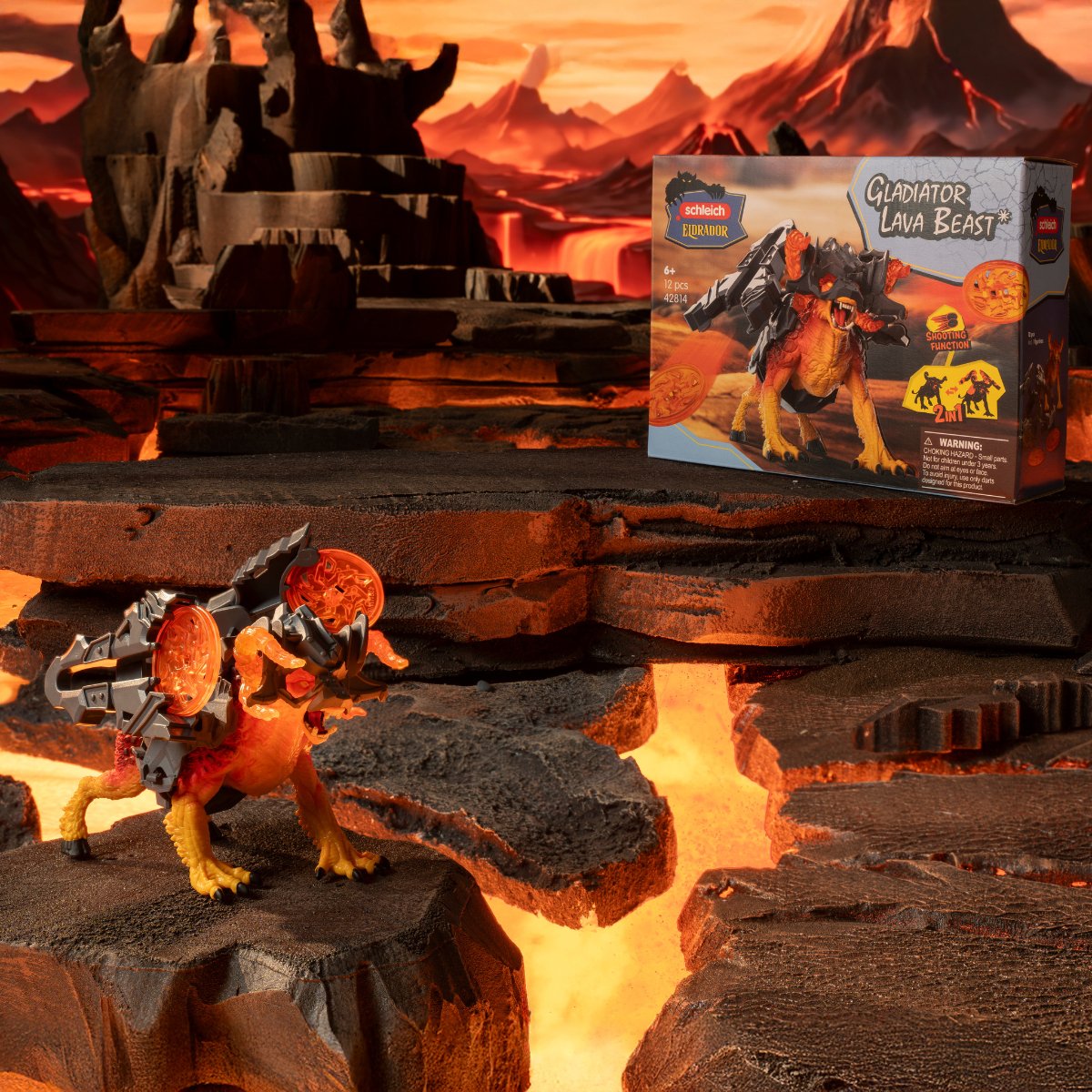 Figura De Juguete Schleich Eldrador Gladiator Lava Beast