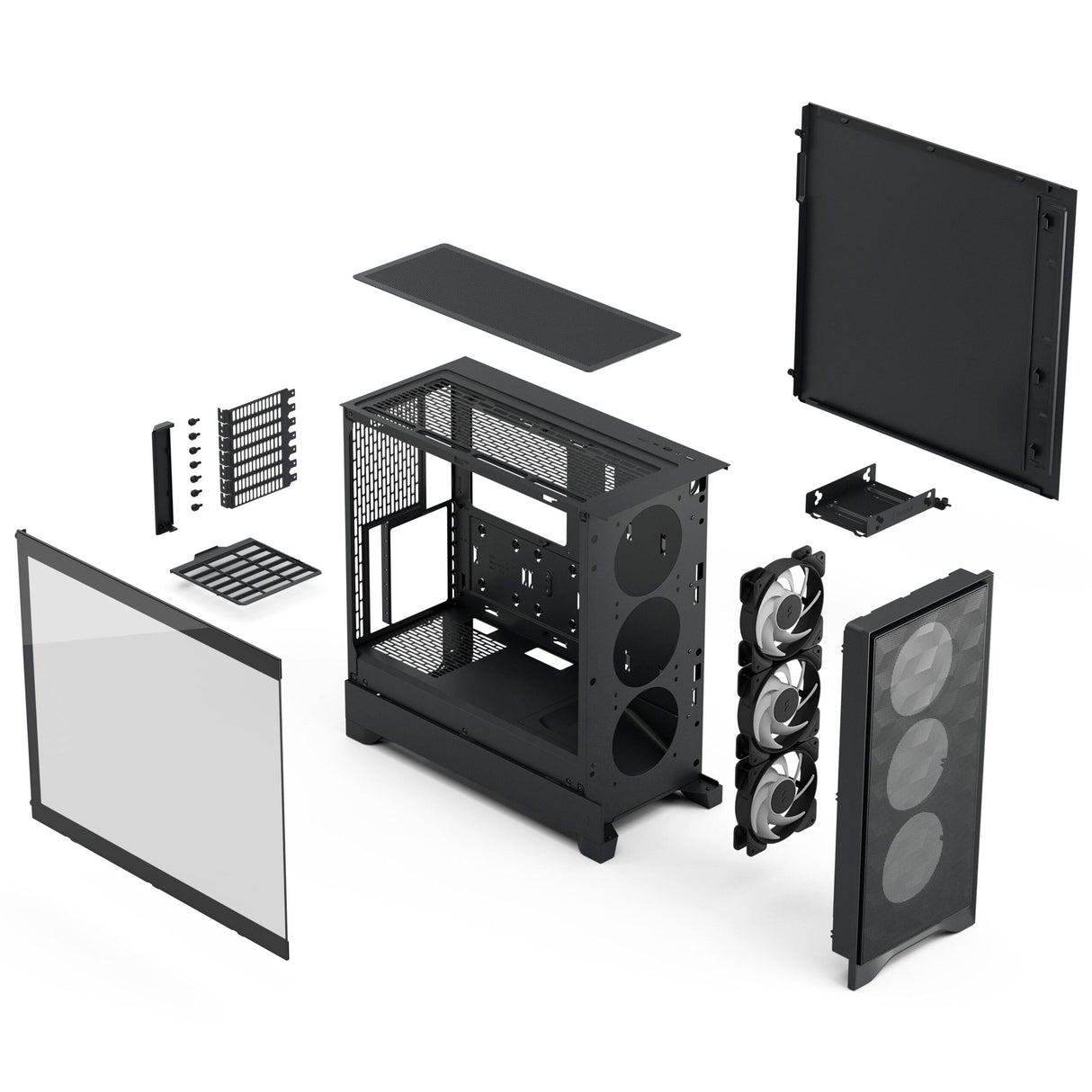 Caja Pc Fractal Pop 2 Air Black Tg Rgb Fd-C-Poa2a-03