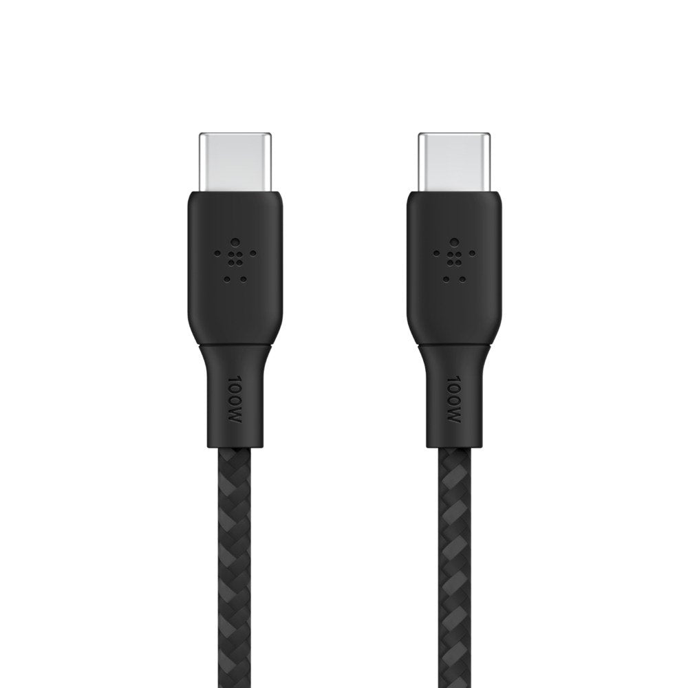 Cable 100w Usb-C To Usb-C Braided 2m Negro