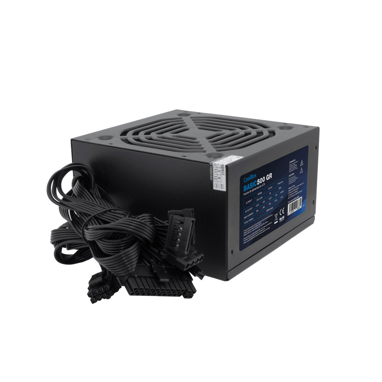 EAN 8436556148330 - CoolBox Basic 500GR ATX unidad de fuente de alimentación 500 W 20+4 pin ATX Negro imagen 4