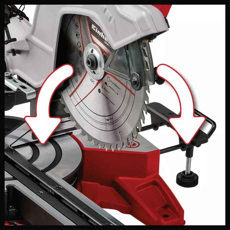 Sierras Einhell Te-Sm 10 L Dual, 4300877 De Corte A Inglete Y A Bisel Rojo