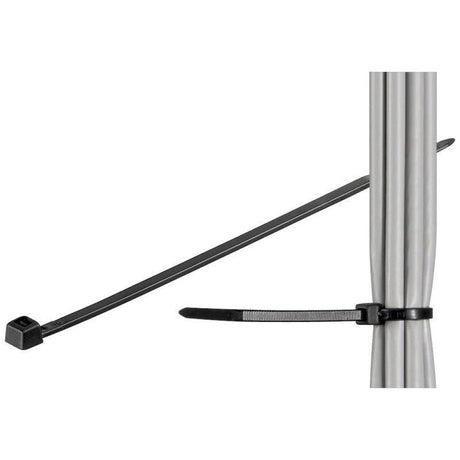 EAN 8057685306509 - Techly 280 x 4.8mm presilla Nylon Negro 100 pieza(s) imagen 1