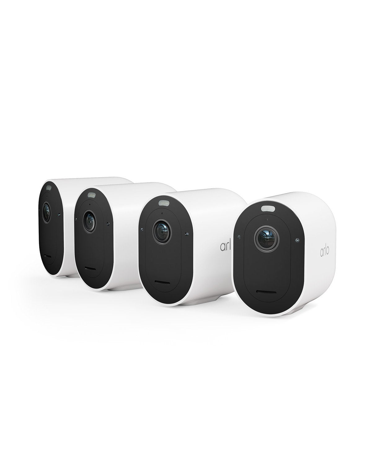 Arlo Pro 5 Spotlight, Cámara De Vigilancia Blanco/Negro, Pack De 4, Wifi, Foco, Resolución 2k Vmc4460p-200eus