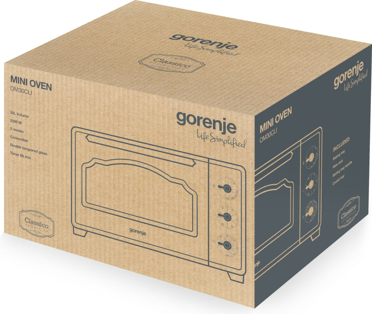 Gorenje Gorenje Mini Ofen Om30cli 30l Cr 746121