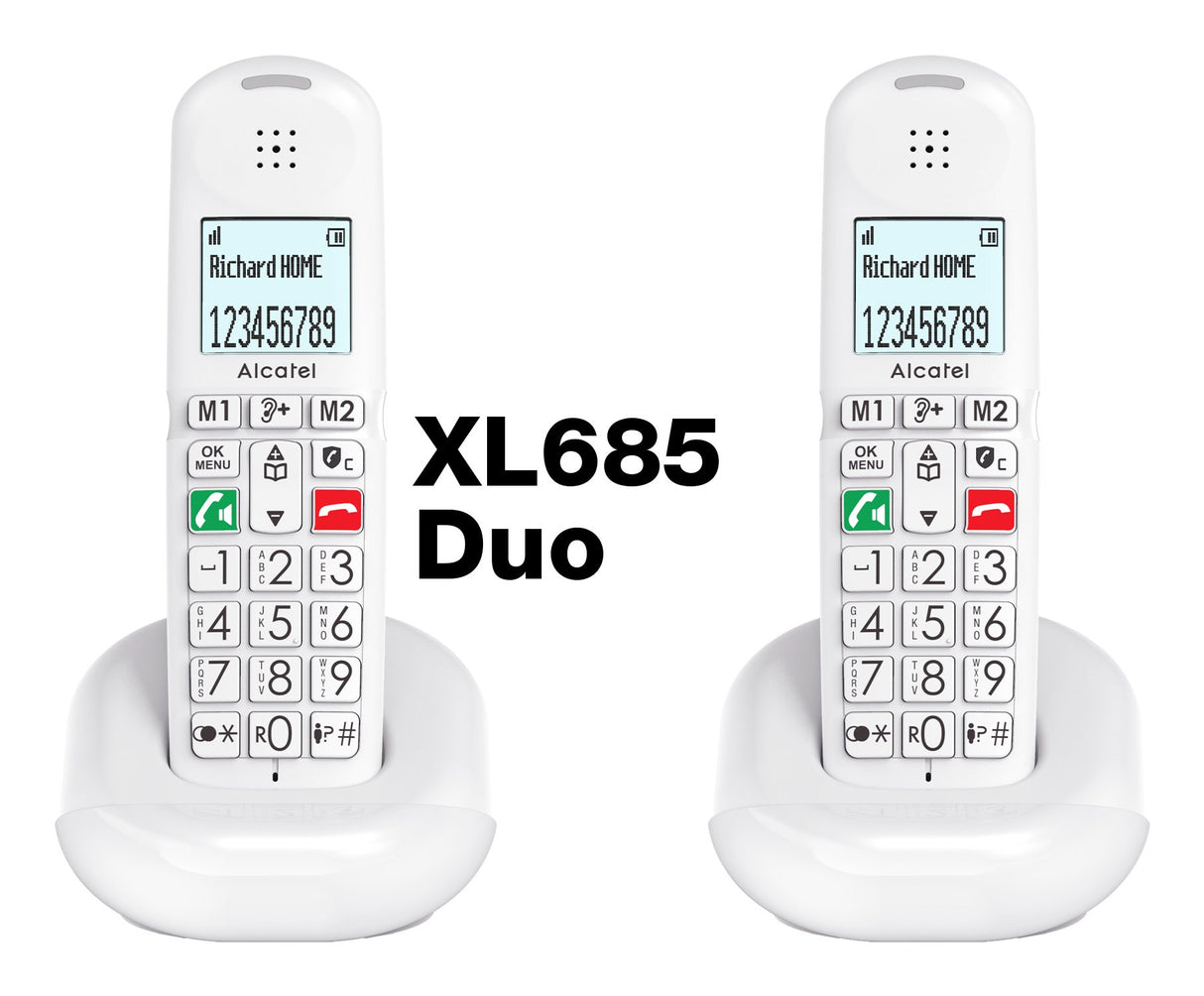 EAN 3700601428452 - Alcatel XL685 Duo EWE Teléfono analógico Identificador de llamadas Negro imagen 2