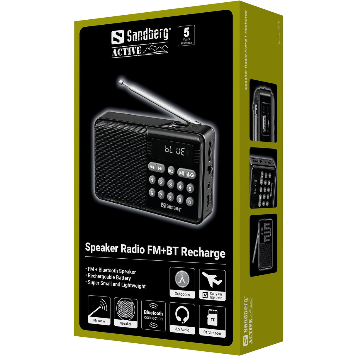 Speaker Radio Fm+Bt Recharge