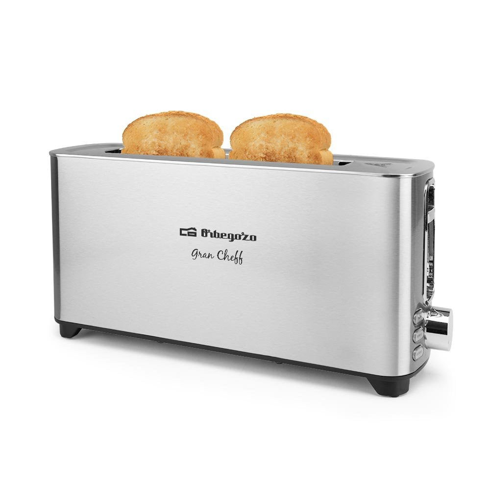 Orbegozo To 6030 Tostadora De Ranura Larga - Potente Y Versatil Tostador Con 6 Niveles De Tostado - Funciones De