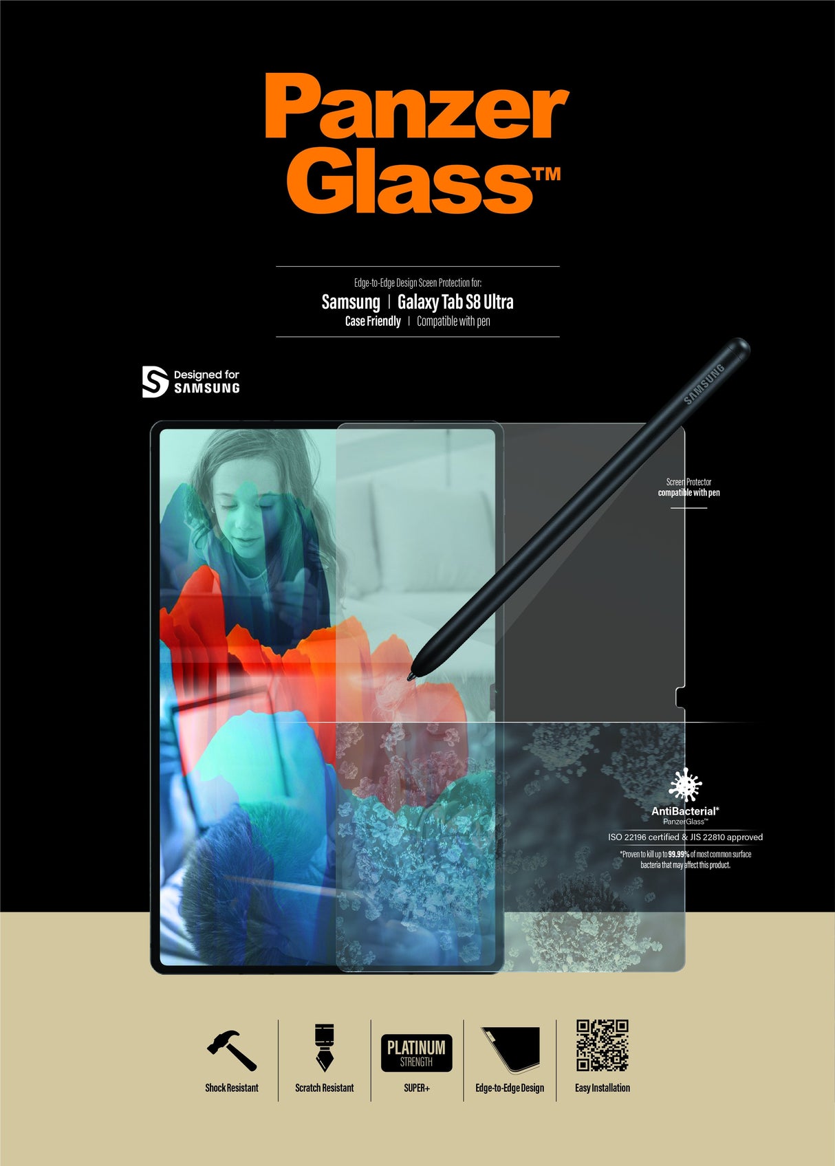 Panzerglass 7289 Protector De Pantalla Para Tableta Samsung 1 Pieza(S)