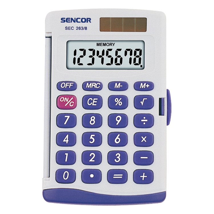 Sencor Sec 263/8 Calculadora Bolsillo Básica Gris