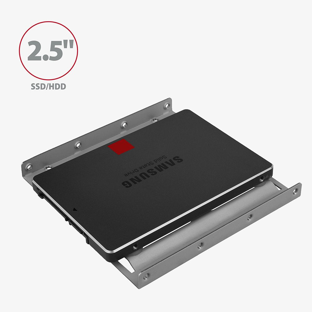EAN 8595247905499 - Axagon RHD-125B Halterahmen für 1x 2.5\" im 3.5\" Slot - grau Gris Metal imagen 2