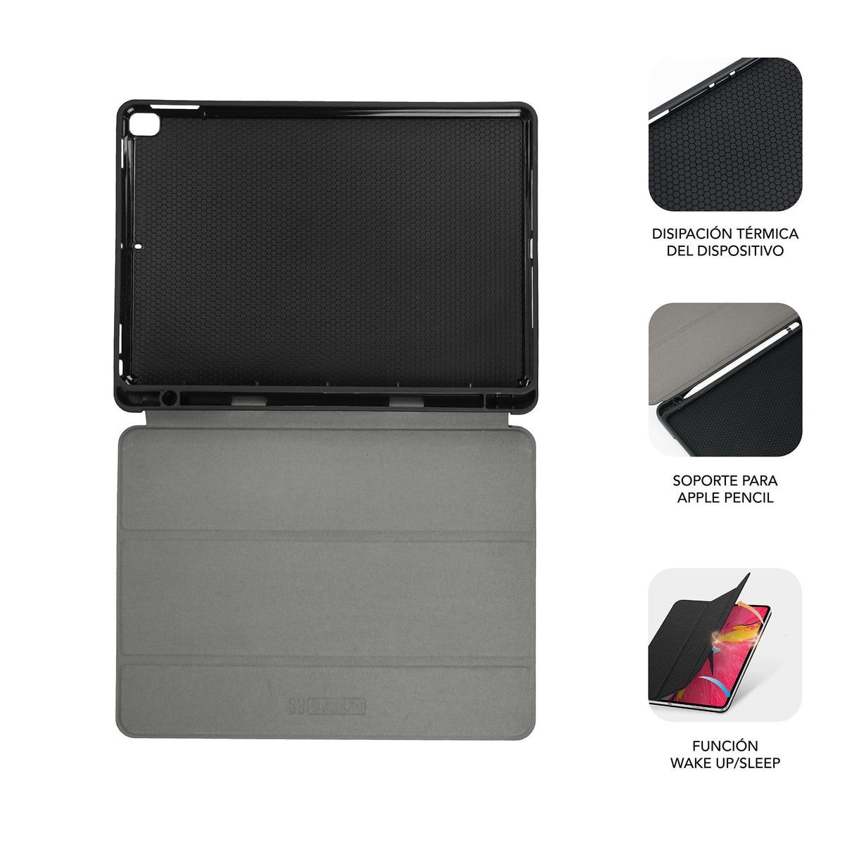 Funda Tablet Ipad 10.9'' 10 Gen Negro Subblim Para Ipad 10.9 De 10ª Generacion