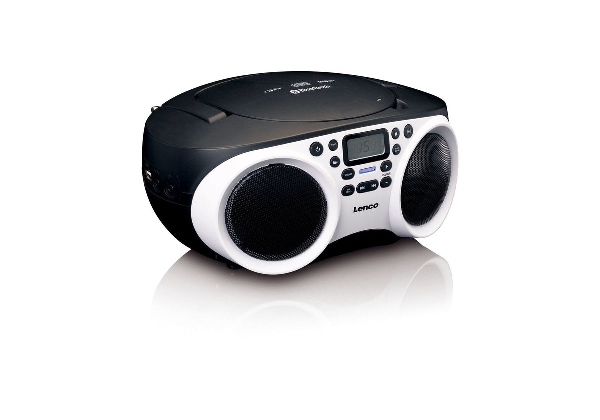 Lenco Scd-501 Wh Blanco Negro Radio Con Cd Mp3 Usb Bt