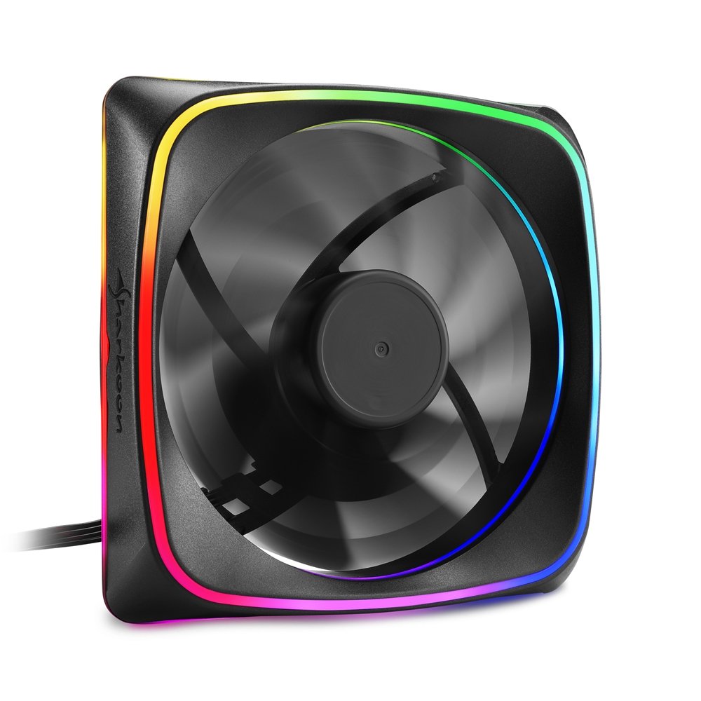 Ventilador Caja Sharkoon Shark Lights Fan 120x120x 25 Mm Rgb Led