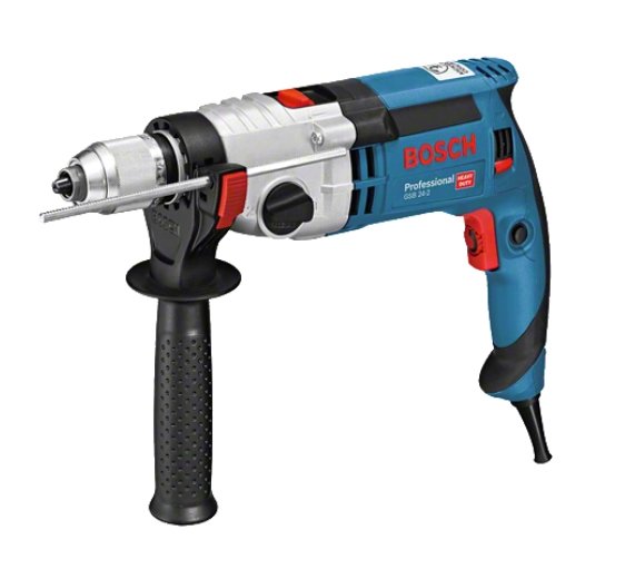Taladro De Impacto Bosch Gsb 24-2 Profesional (Azul/Negro, 1100 Vatios, Caja L) 060119c801