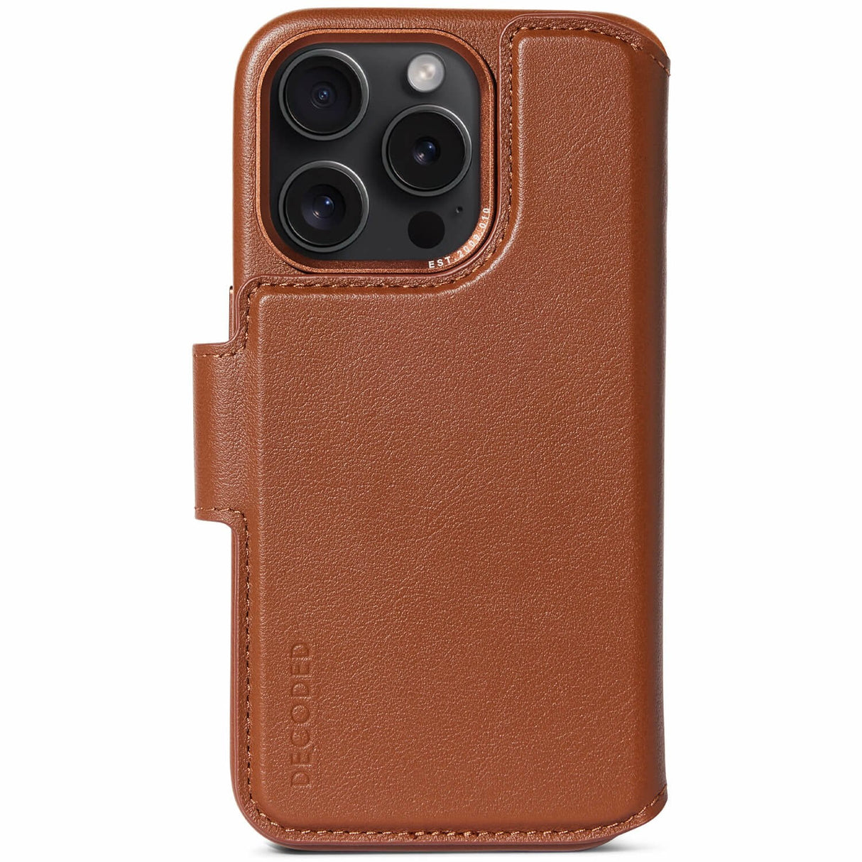 Decoded Leather Detachable Wallet For Iphone 15 Pro Tan