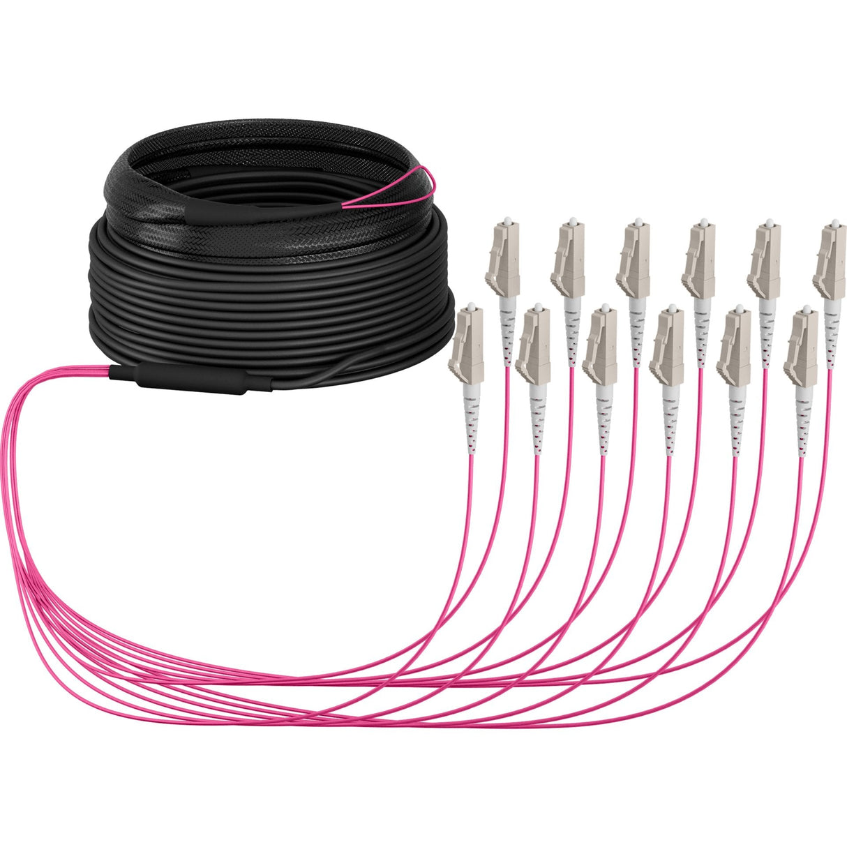 Lwl-Cable, Trunkcable U-Dq(Zn)Bh 12g 50/125, Lc/Lc Om4 10m
