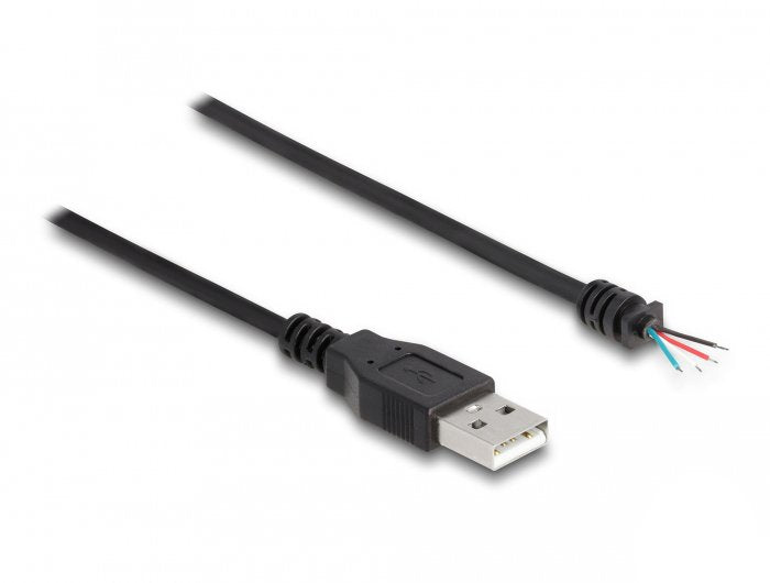 Delock Cable Usb 2.0 Tipo A Conector Macho A 4x Offene Extremos De Cable