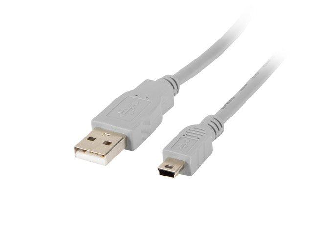 Lanberg Cable Usb Macho A Mini Usb Macho Ca-Usbk-10cc-0018-S Gris 1.8 Metros