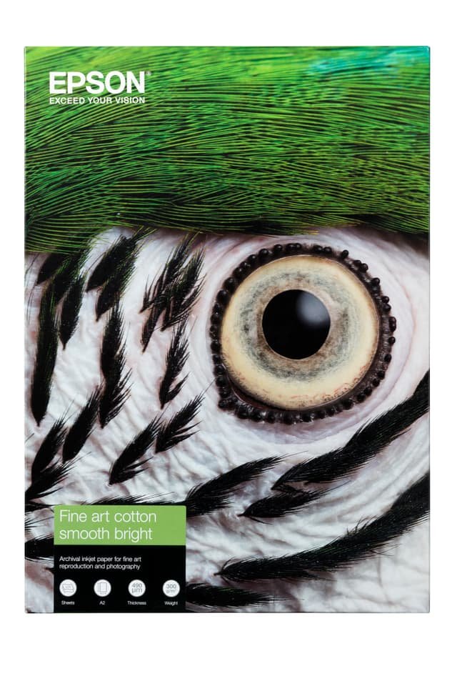 Epson Fine Art Cotton Smooth Bright Ii A2 25 Sheets