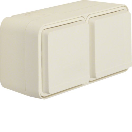 Berker 47843512 Fr-2fach Steckdose Polarweiss Schuko Waagerecht W.1