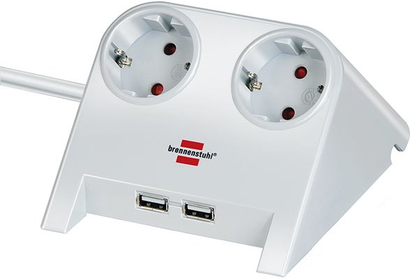 EAN 4007123632923 - Brennenstuhl 1153520222 base múltiple 1,8 m 2 salidas AC Interior Blanco imagen 1