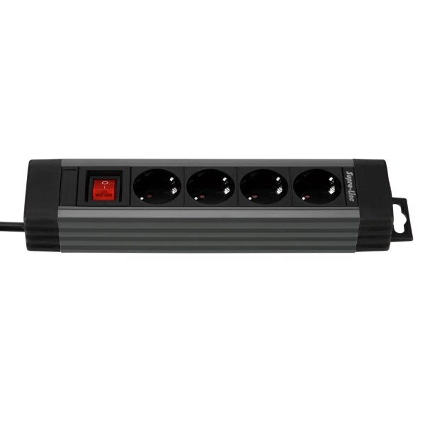 EAN 4006341608291 - REV 14412513 base múltiple 1,9 m 4 salidas AC Interior Antracita imagen 4