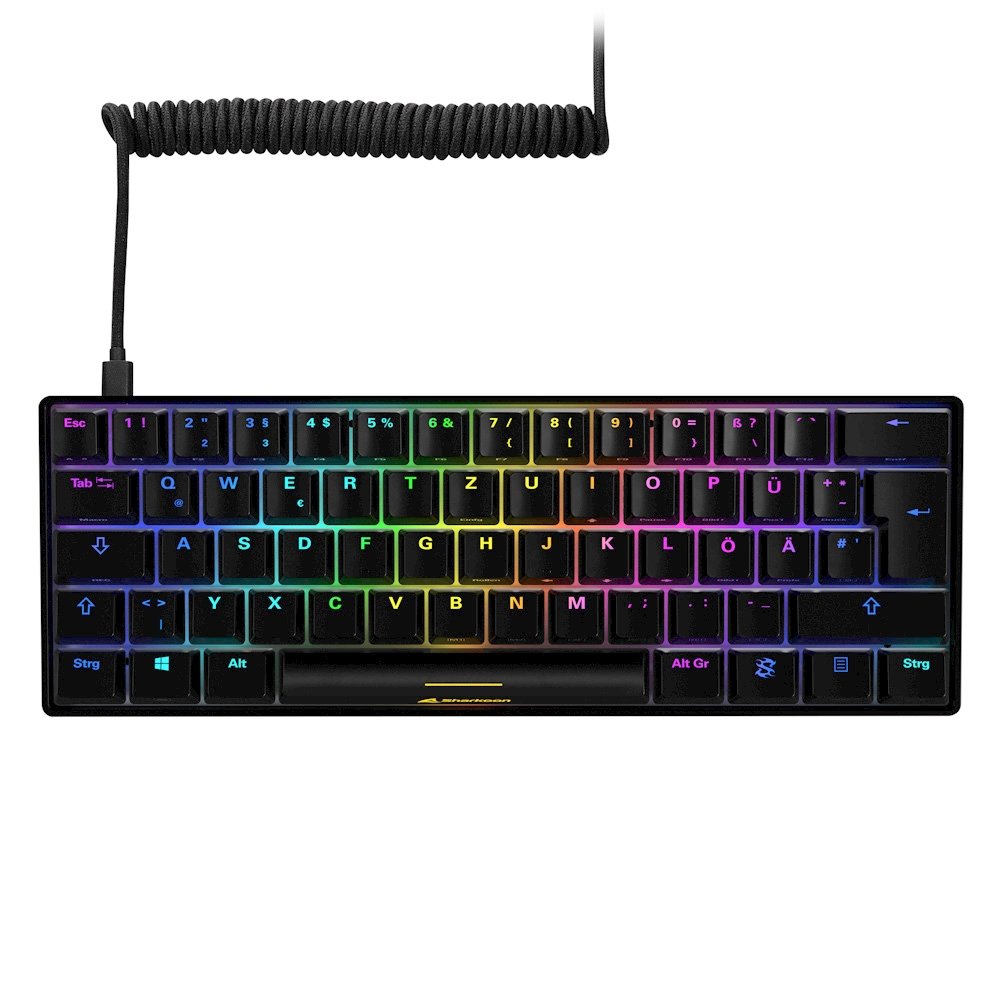 Teclado Alemán Sharkoon Sgk50 S4 Usb Qwertz Negro