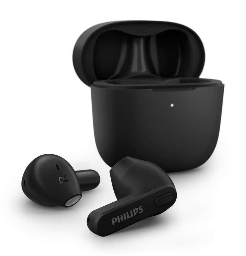 Auriculares Bluetooth Philips Tat2236 Con Estuche De Carga Autonomía 6h Negros