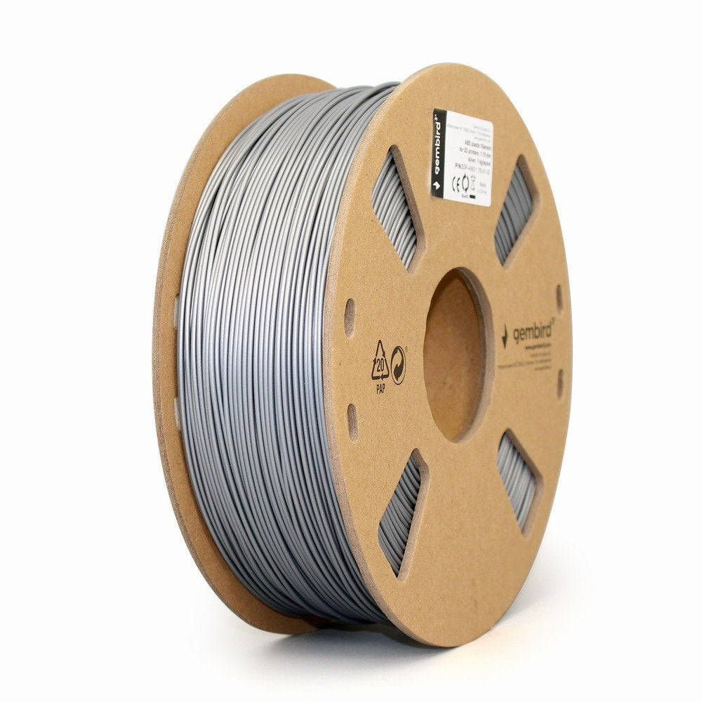 EAN 8716309088466 - Gembird 3DP-ABS1.75-01-S material de impresión 3d ABS Plata 1,4 kg imagen 2