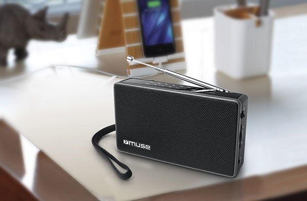 EAN 3700460203894 - Muse M-030 R Portátil Analógica Negro imagen 2