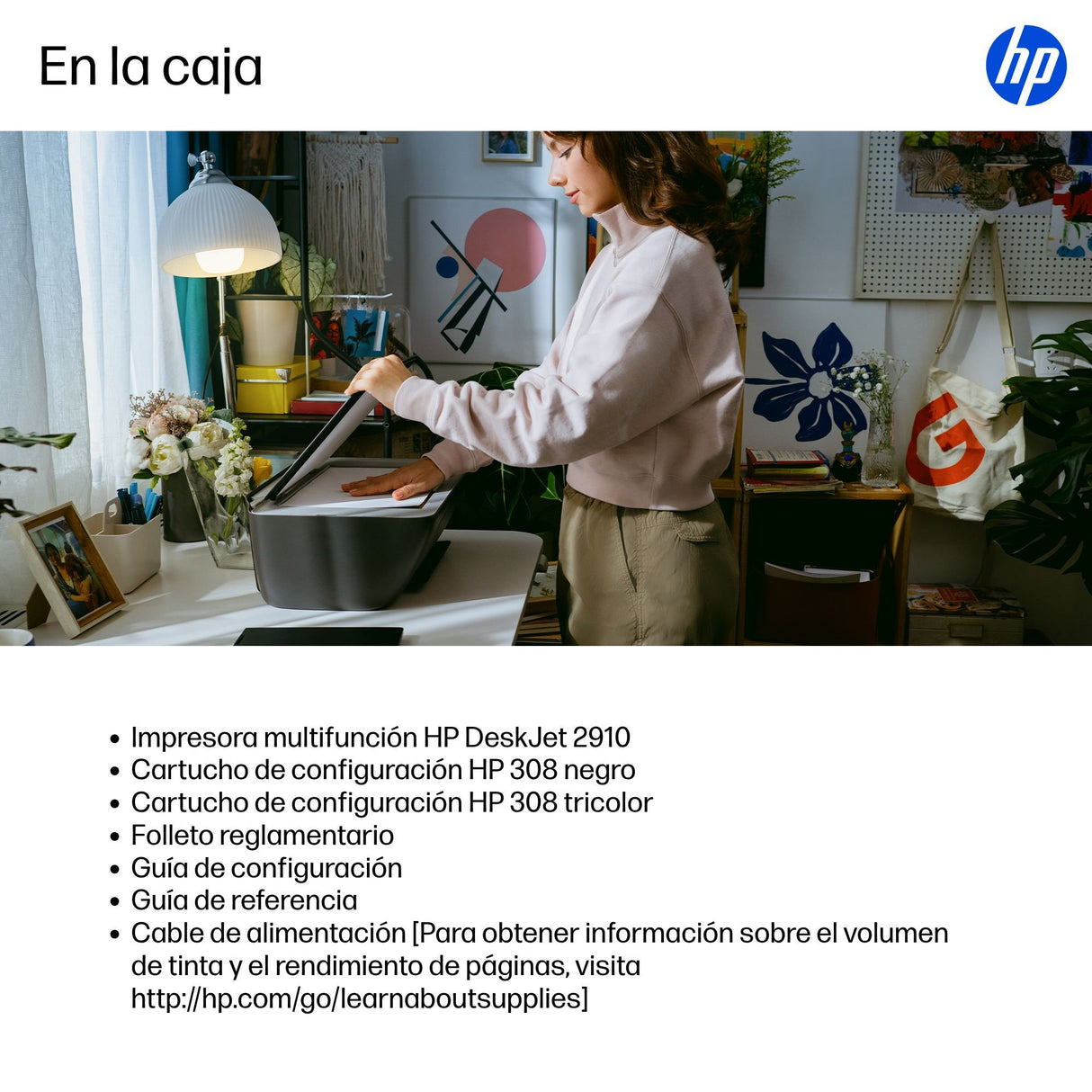 EAN 0198828789549 - HP DeskJet 2910 Inyección de tinta térmica A4 4800 x 1200 DPI 7,5 ppm Wifi imagen 4