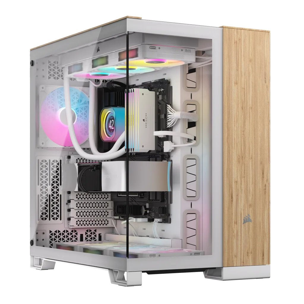 EAN 0840006688860 - Corsair CC-9011284-WW carcasa de ordenador Midi Tower Bamboo, Blanco imagen 1