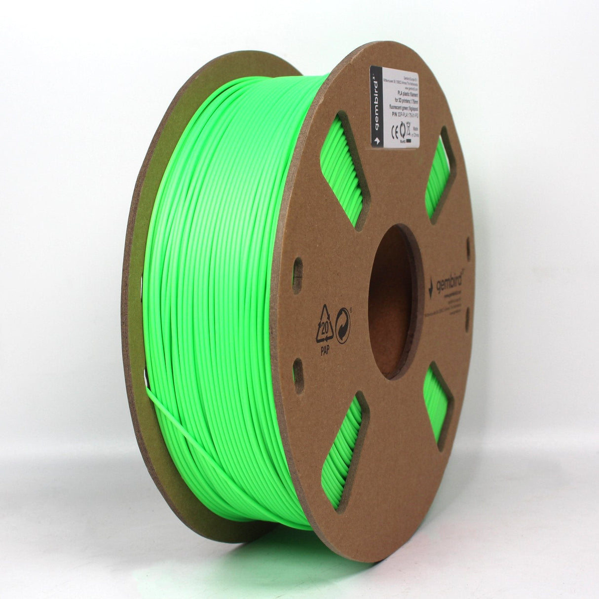 EAN 8716309094610 - Gembird 3DP-ABS1.75-01-FG material de impresión 3d ABS Verde fluorescente 1,4 kg imagen 2