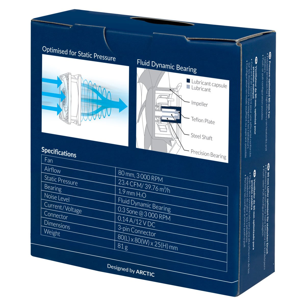 EAN 4895213701990 - ARCTIC P8 Carcasa del ordenador Ventilador 8 cm Negro imagen 7