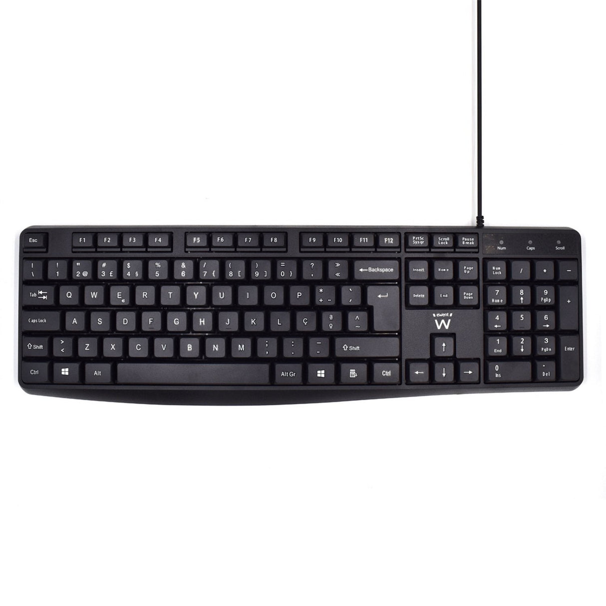 Teclado Portugues Usb De Negocios Con Escritura Silenciosa