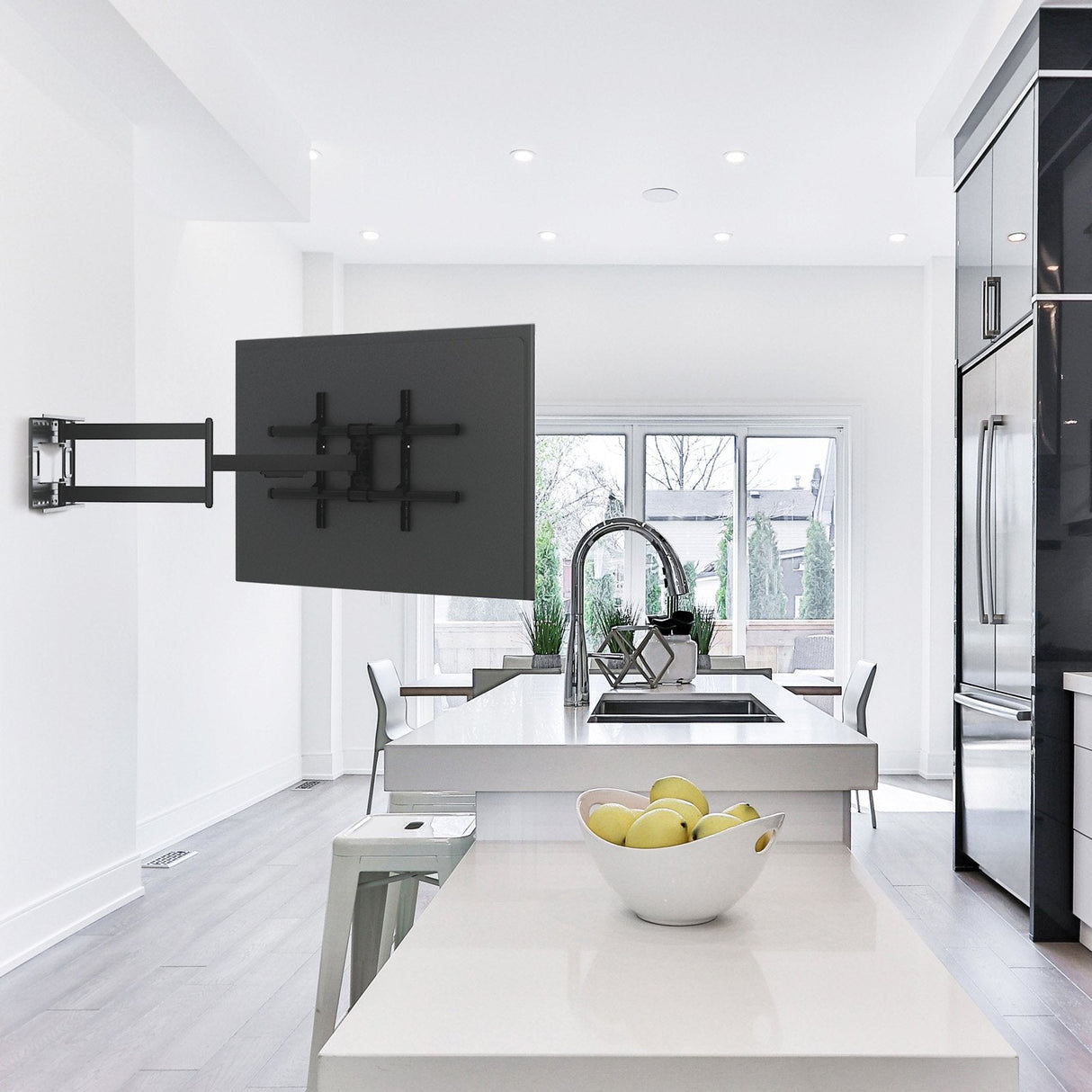 Tooq Soporte De Pared Con Brazo Articulado Para Tv De 43"-80" - Gran Angular - Giratorio E Inclinable - Peso Max 50kg -