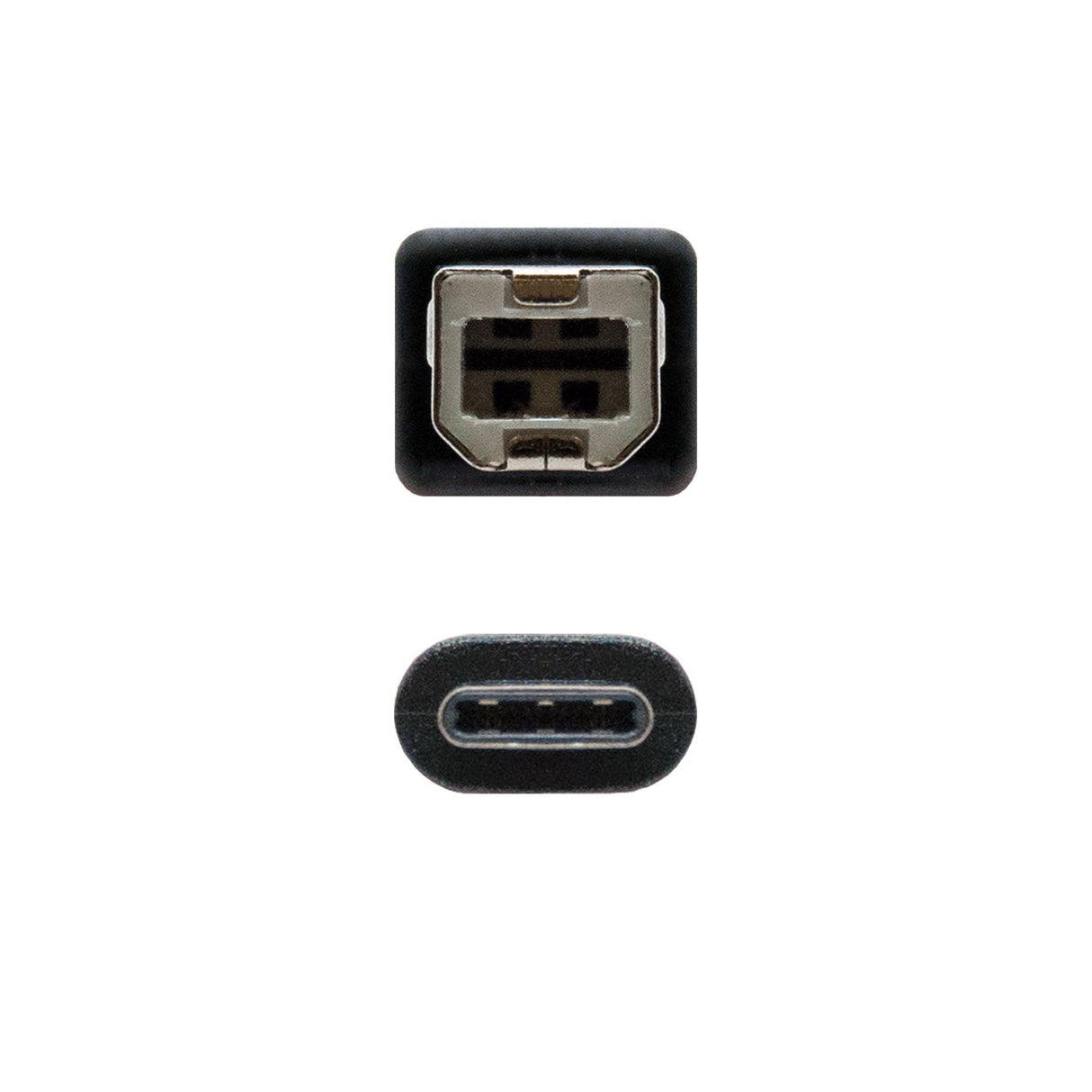 Nanocable Cable De Impresora Usb-B 2.0 Macho A Usb-C Macho 1m