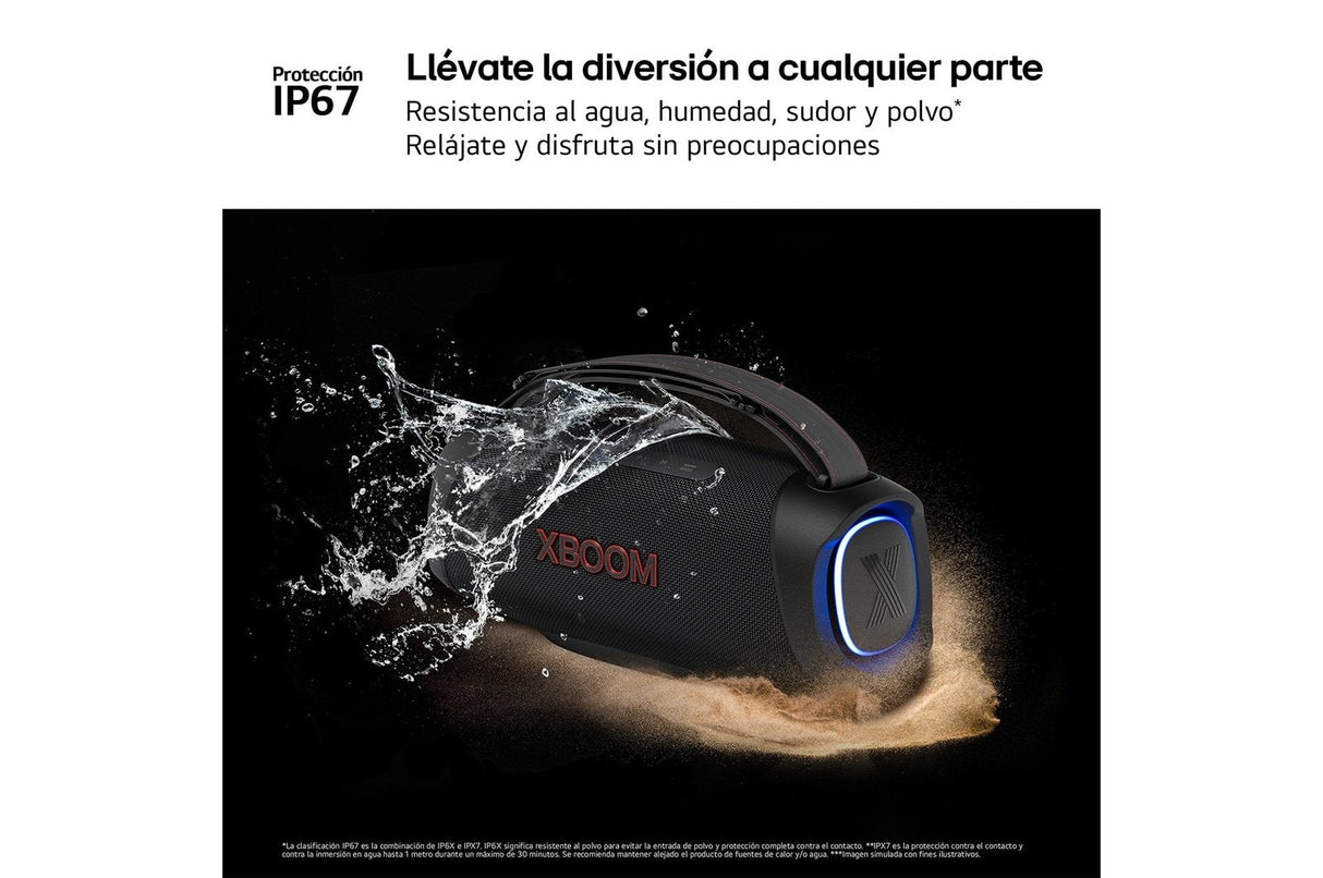 Altavoz Lg Xboom Xg8t Negro Inalámbrico, Bluetooth, 60w