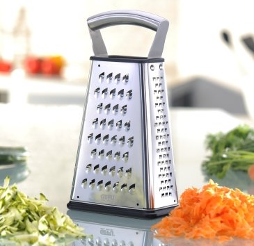 Gefu Vitales Laser Cut Caja Ralladora Acero Inoxidable