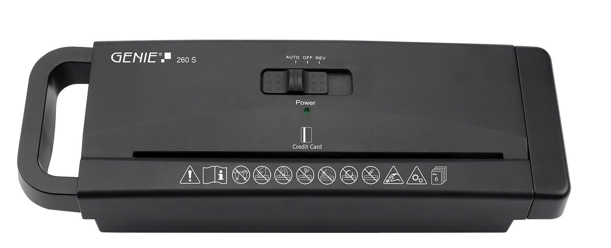 Genie 260 S Triturador De Papel Corte En Tiras 73 Db Negro