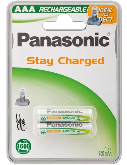 Panasonic Pilas Recargables Aaa Micro 1.20v 750mah 2st.