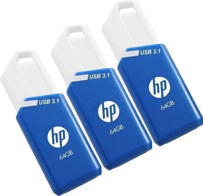 EAN 4718006453596 - HP x755w Triple Pack unidad flash USB 64 GB USB tipo A 3.2 Gen 1 (3.1 Gen 1) Azul, Blanco imagen 1