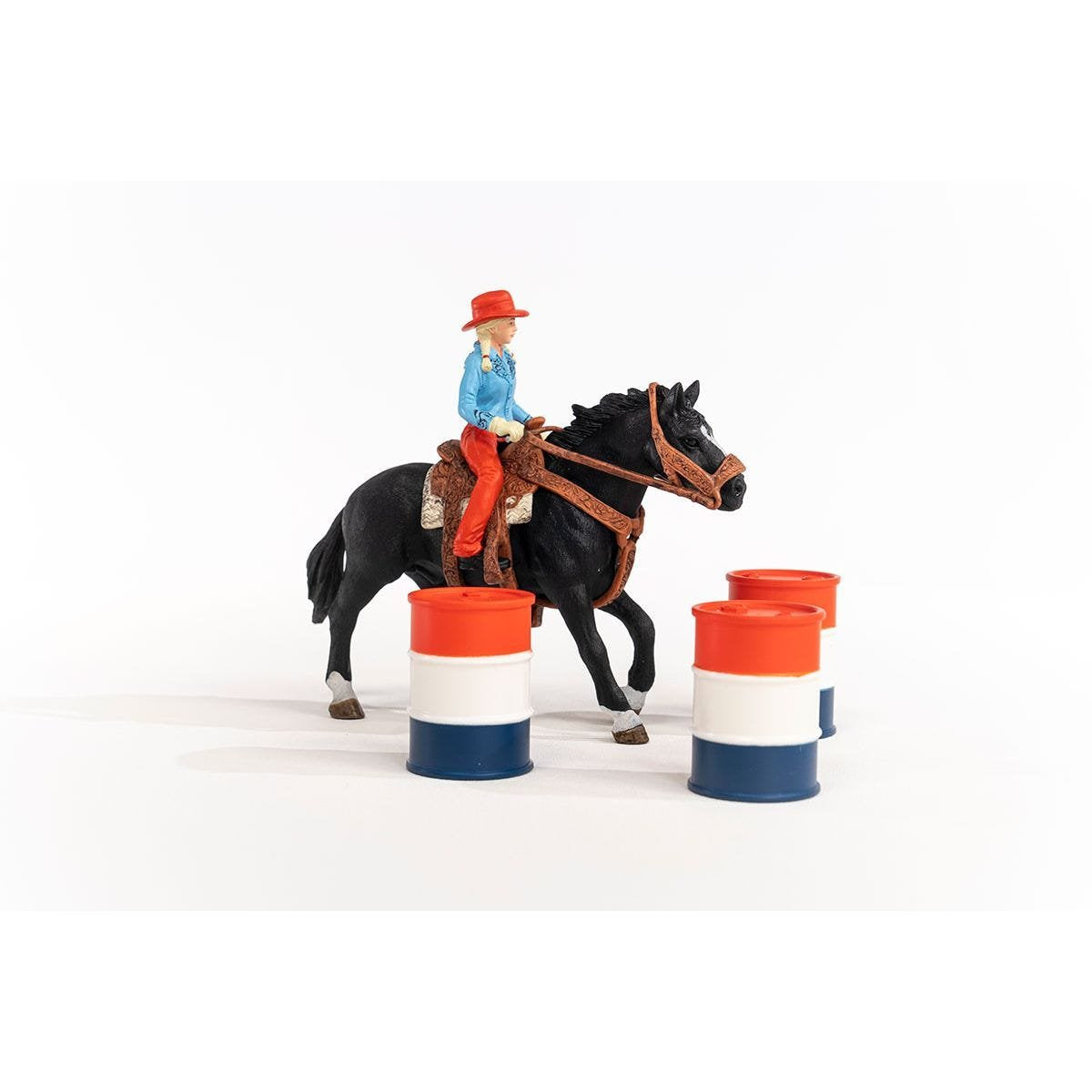 Figura De Juego Farm World Barrel Racing Mit Cowgirl, Spielfigur 42576
