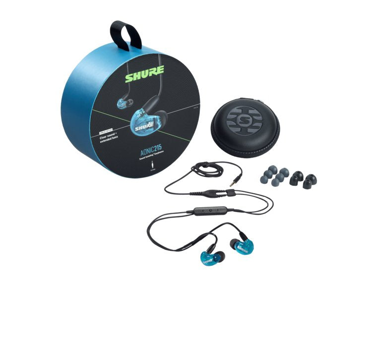 EAN 42406599771 - Shure AONIC 215 Auriculares Alámbrico Dentro de oído Llamadas/Música Azul, Translúcido imagen 3