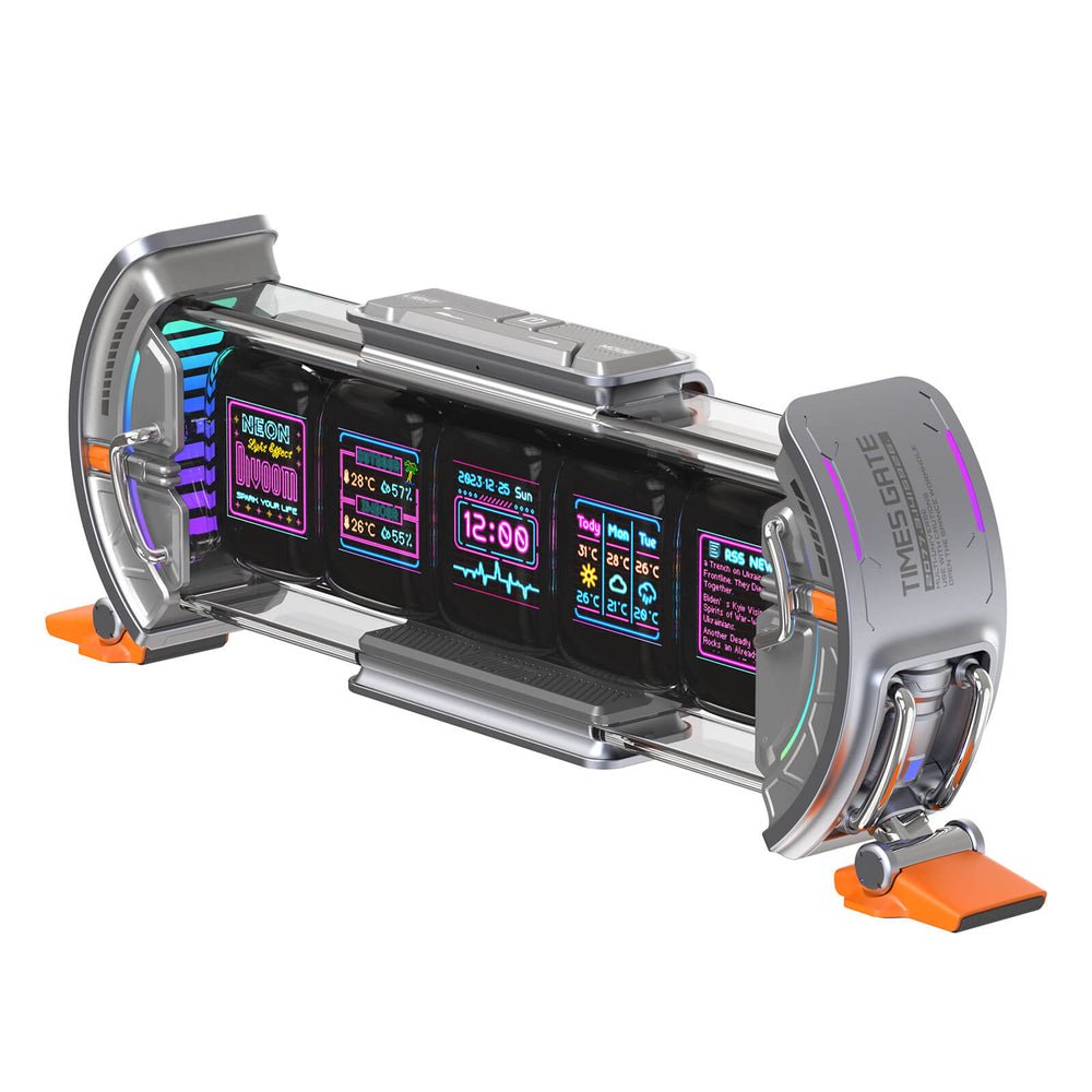 EAN 6958444604053 - Divoom Times Gate Reloj digital Otro Naranja, Plata imagen 5