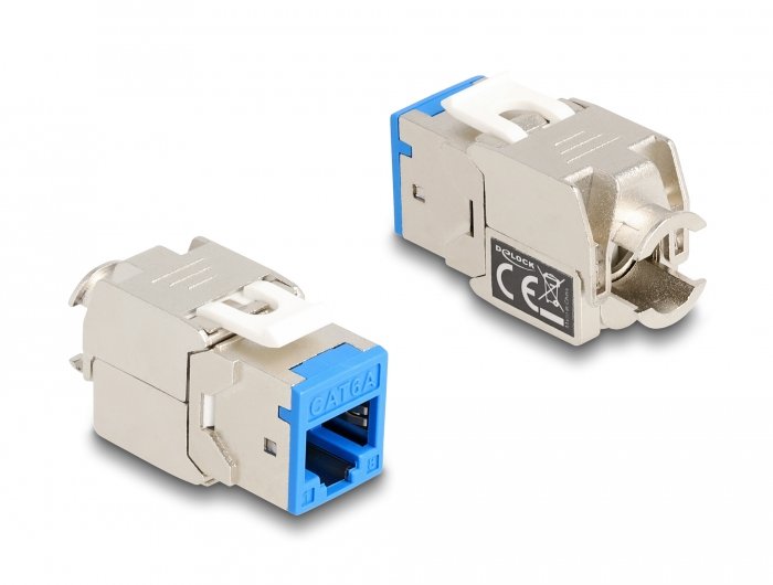 Delock 87896 Módulo Keystone Rj45 Hembra A Lsa Cat.6a Montaje Sin Herramientas Colores Surtidos Juego 8 Piezas
