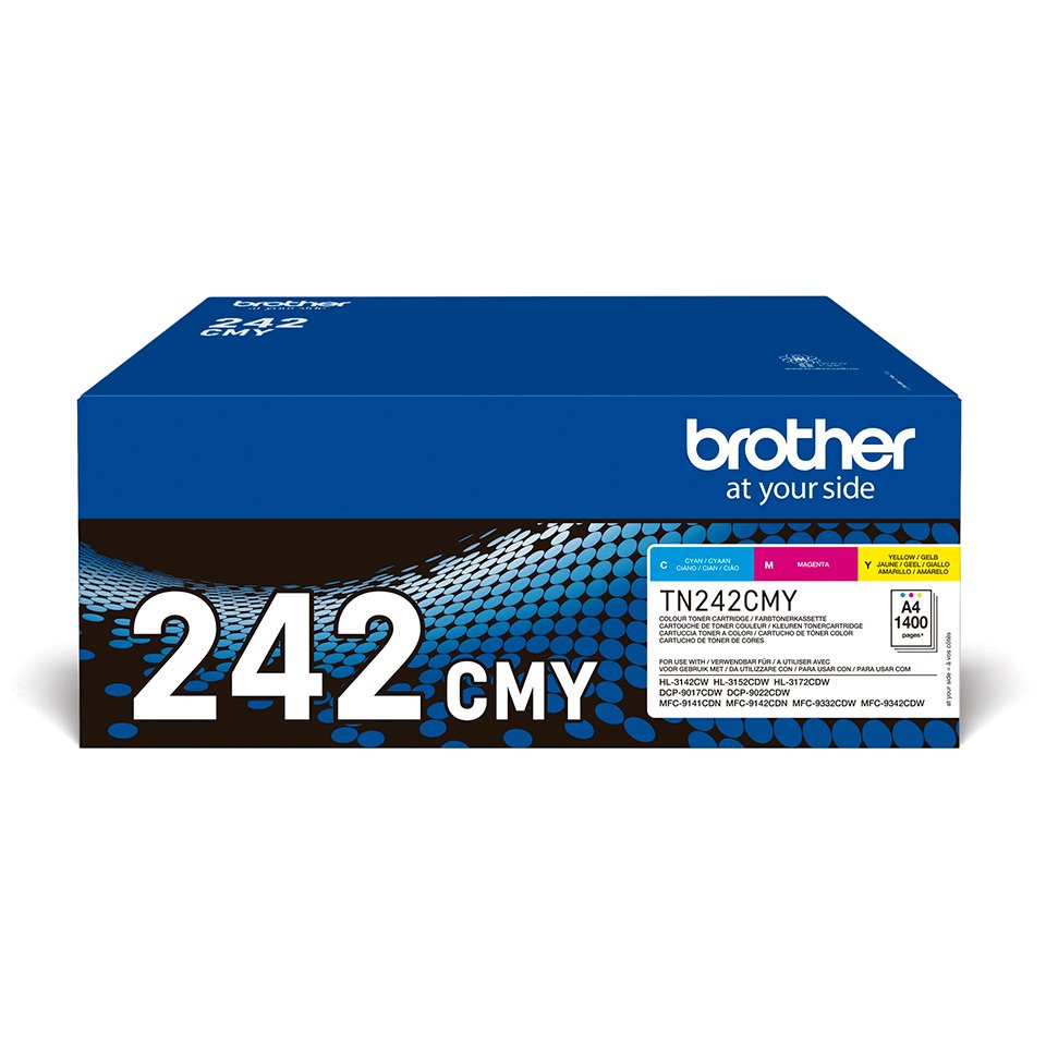 EAN 4977766812856 - Brother TN-242CMY cartucho de tóner 1 pieza(s) Original Cian, Magenta, Amarillo imagen 1