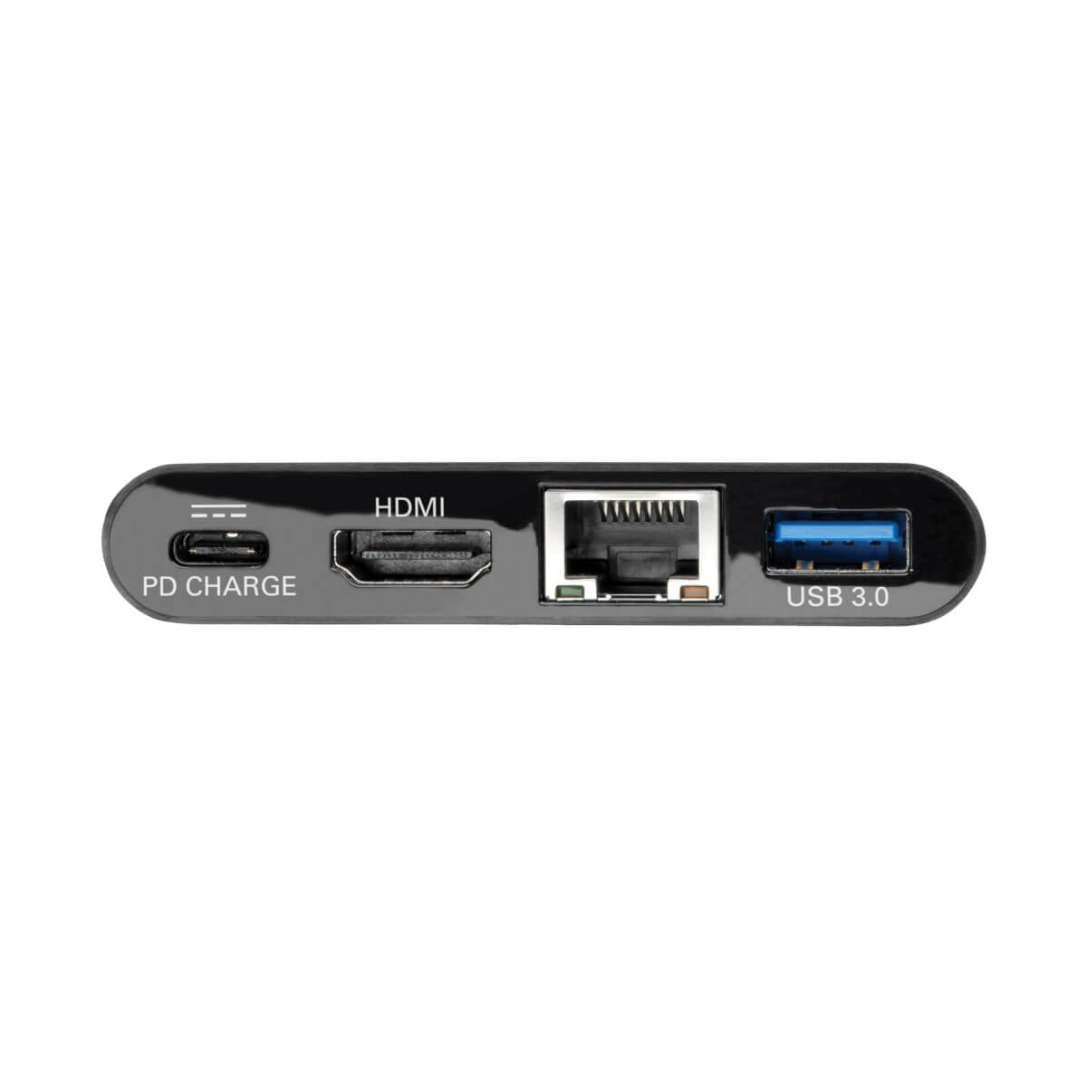 Tripp Lite Adaptador Usb-C Type-C A Hdmi Con Hub Usb-A, Gigabit Ethernet, Thunderbolt 3, 4k Carga Pd, 30 Hz, Negro
